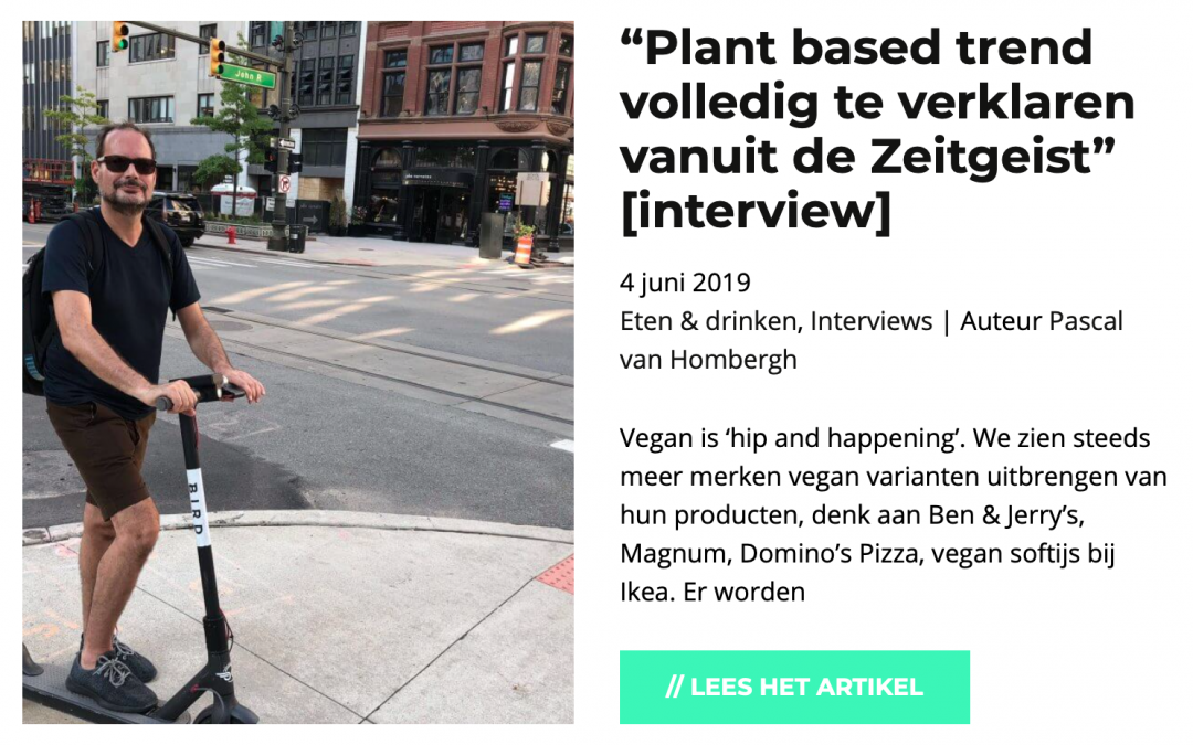 Plant-based trend te verklaren vanuit Tijdgeest